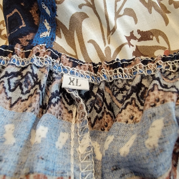 NWOT Aztec Design Short Sleeve Maxi Dress - Picture 9 of 14